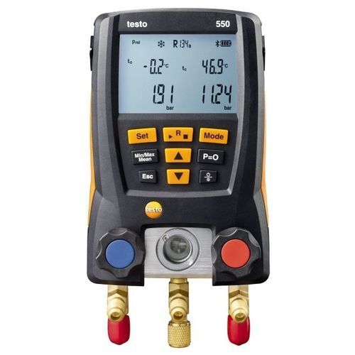 Manómetro diferencial - 550 - TESTO - digital / con montaje trasero / electrónico