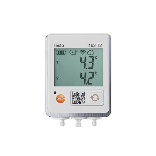 Registrador de datos de temperatura - 162 T2 - TESTO - en línea / NTC / con pantalla