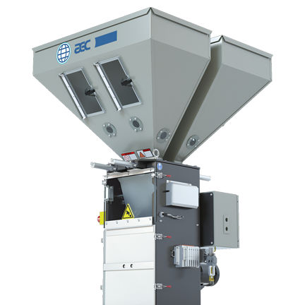 Mezclador-dosificador de granulado - BD series - AEC, Inc. - ACS Group - gravimétrico / para prensa de inyección / para la industria agroalimentaria
