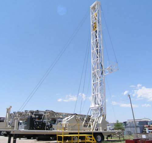 Perforadora de pozo - 12.19 m | 40T - Astec Loudon - montada en remolque / rotativa / hidráulica