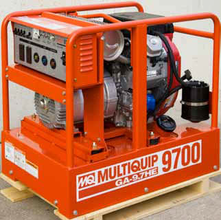 Grupo electrógeno con motor de gasolina - GA97HEA - Multiquip, Inc. - monofásico / portátil / 60 Hz