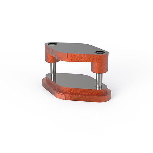 Bloque de columna de hierro fundido - 201.01. series - FIBRO GmbH - para prensa / de acero / de aluminio