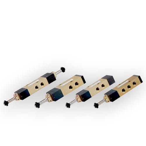 Distribuidor neumático de cajón - 514/N series - PNEUMAX - accionado por solenoide / de 3 vías / de 5 vías