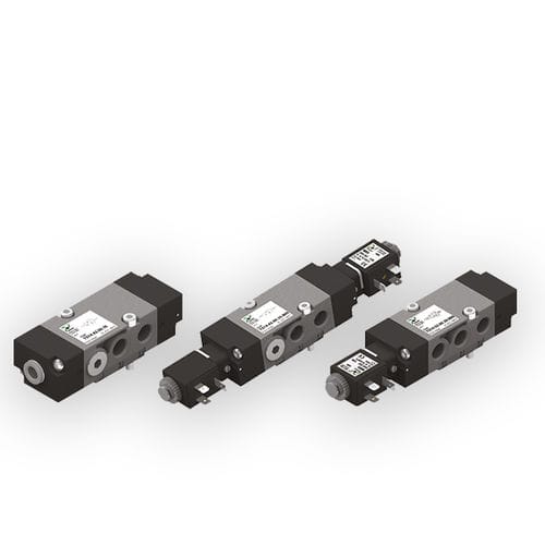 Distribuidor neumático de clapeta - T514  - PNEUMAX - accionado neumáticamente / con control eléctrico / 4/2