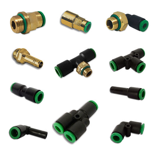 Racor neumático - FCM  - PNEUMAX - push-in / en T / acodado