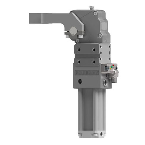Unidad de fijación accionada neumáticamente - HE1 series - PNEUMAX - para mecanizado / de piezas para procesar / con brida
