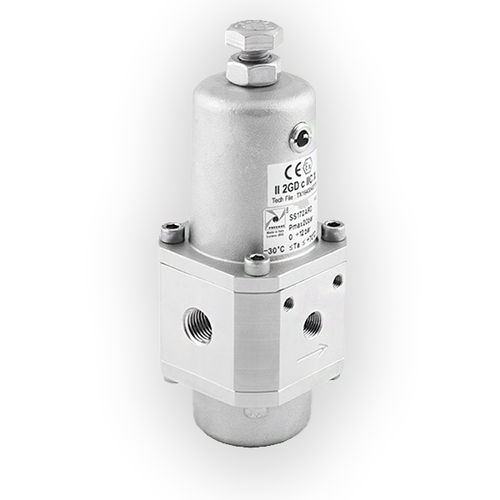Regulador de presión para aire - 1700 Steel Line series - PNEUMAX - de membrana / monoetapa / de acero inoxidable