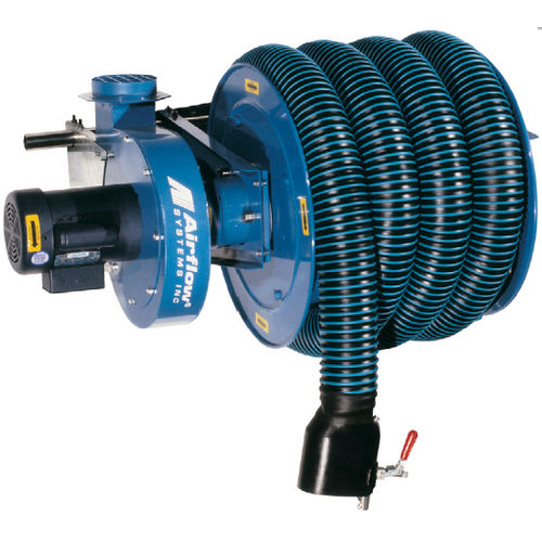 Extractor de gases de escape para coche - VES series - Airflow Systems - para taller / para garaje / con enrollador de tubo