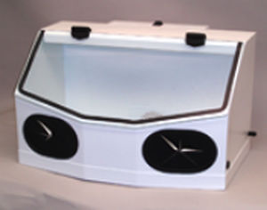 Cabina de chorro de arena a presión - Work Chamber ® Mini-Cab - Crystal Mark - manual