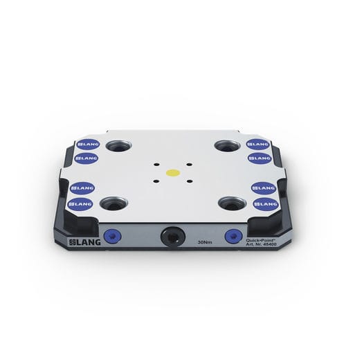 Sistema de sujeción y centrado para máquina herramienta - 45400 - LANG Technik - con placa de fijación modular / de gran precisión / para mecanizado de 5 ejes