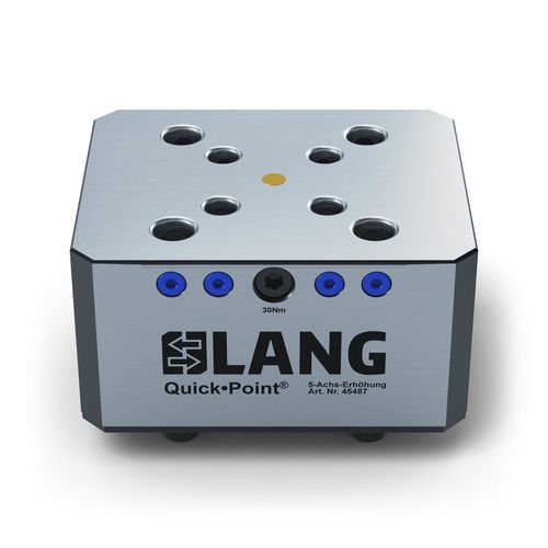 Sistema de sujeción y centrado para máquina herramienta - 45487 - LANG Technik - con placa de fijación modular / de gran precisión / para mecanizado de 5 ejes