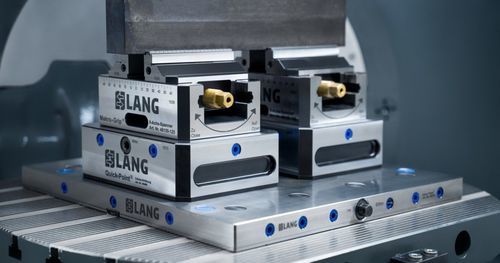 Sistema de sujeción y centrado para máquina herramienta - Quick•Point® - LANG Technik - con placa de fijación modular / con sistema de fijación múltiple / de gran precisión