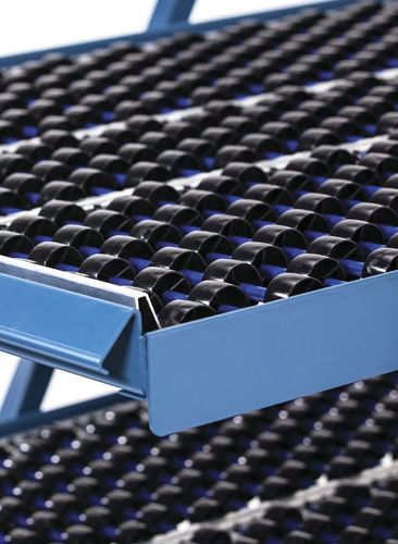 Sistema de estanterías para depósito de almacenamiento - shelf track - UNEX Manufacturing - dinámico / para carga mediana / para cajas