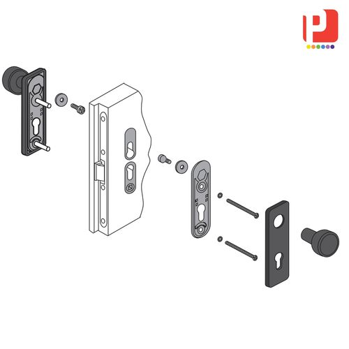Manilla tubular - MANTF8 series - PANOZZO Srl - de acero / oval / rectangular