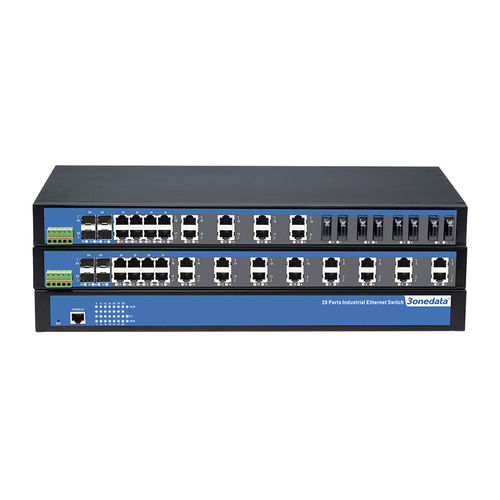 Conmutador Ethernet 28 puertos - IES5028 Series - 3onedata Co.,Ltd. - administrable / de fibras ópticas / gigabit