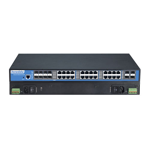 Conmutador Ethernet 28 puertos - IES5028G-8GC-4GS - 3onedata Co.,Ltd. - administrable / Gigabit Ethernet / en bastidor