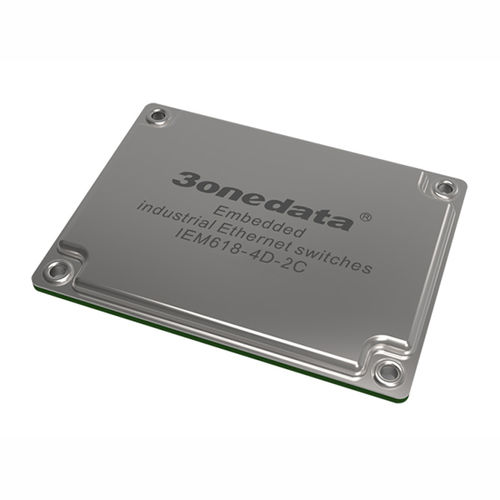 Módulo conmutador Ethernet administrable - IEM618-4D-2C - 3onedata Co.,Ltd. - 8 puertos / de nivel 2 / embarcado