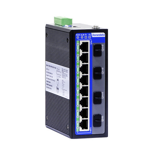 Conmutador Ethernet administrable - IES6312 Series - 3onedata Co.,Ltd. - 12 puertos / Gigabit Ethernet / de nivel 2