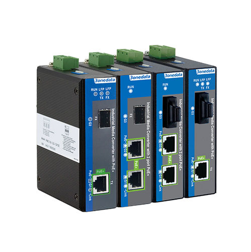 Convertidor de alimentación Ethernet - IPMC100 Series - 3onedata Co.,Ltd. - de medios / multimedias gigabit / Gigabit Ethernet