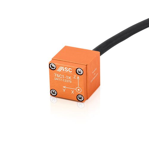 Acelerómetro triaxial - ASC 76C1 - ASC - piezorresistivo / para crash-test