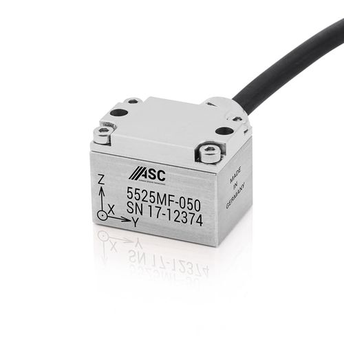Acelerómetro triaxial - ASC 5525MF - ASC - capacitivo / MEMS / analógico