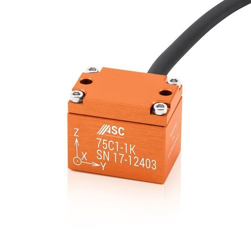 Acelerómetro triaxial - ASC 75C1 - ASC - piezorresistivo / MEMS / IP65