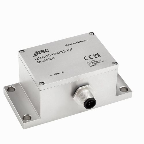 Acelerómetro uniaxial - ASC QBA-1515 - ASC - MEMS / de cuarzo / salida de corriente