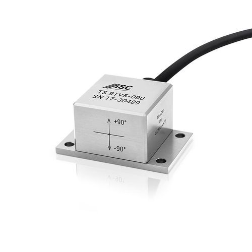 Inclinómetro de un eje - ASC TS-91V5 - ASC - analógico / con salidas de tensión / capacitivo