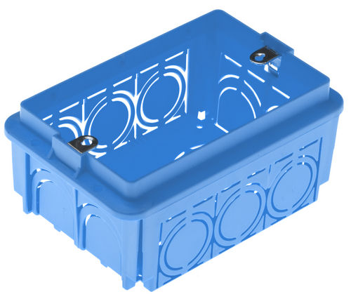Caja de conexiones al ras - GR10003 series    - GEROS - resistente al agua / de plástico / con preperforaciones