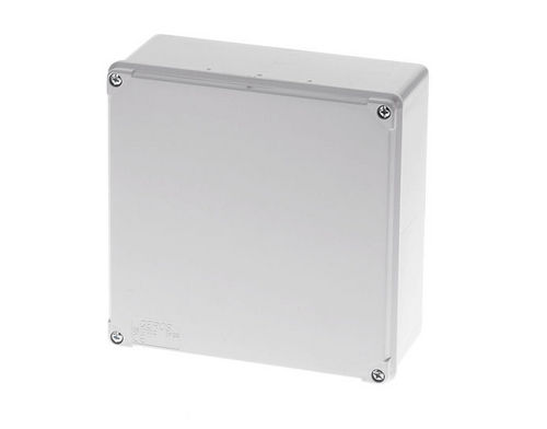 Caja de conexiones de pared - 170 x 170 x 75 mm, IP 65 | GR17012 - GEROS - resistente al agua / de plástico