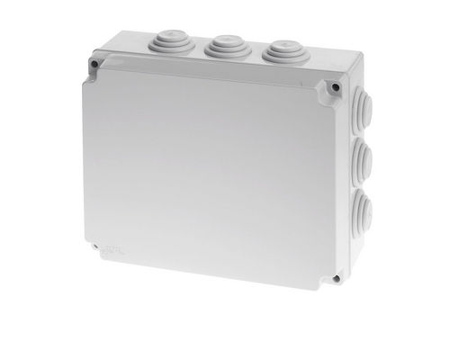 Caja de conexiones de pared - 310 x 240 x 120 mm, IP 54 | GR17256 - GEROS - resistente al agua / de plástico / con membranas elásticas