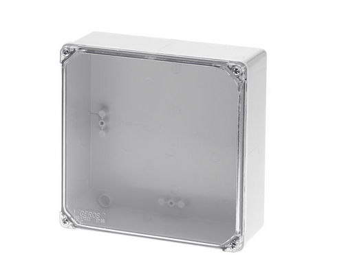 Caja de conexiones de pared - 170 x 170 x 75 mm, IP 65 | GR17212 - GEROS - IP65 / de policarbonato / con tapa transparente