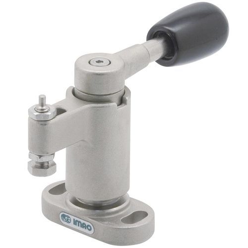 Dispositivos de apriete con control manual - QLSWC100L-NP - Fixtureworks - de piezas para procesar / pivotante / de acero