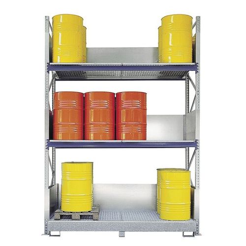 Sistema de estanterías para depósito de almacenamiento - SCIS-24 - Saebu Morsbach GmbH - ajustable / para carga mediana / para bidones con contenedor de retención