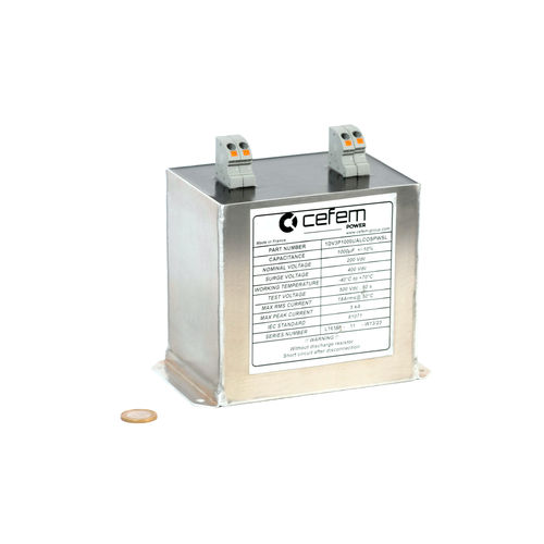 Condensador eléctrico de tracción - Cefem Group - de película de polipropileno metalizado / encapsulado / módulo