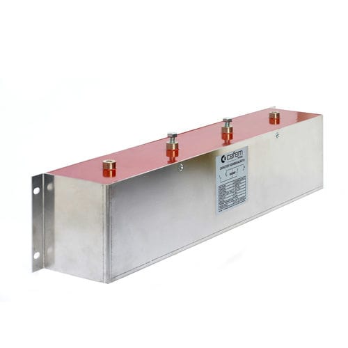 Condensador eléctrico de alisado de CC - P series - Cefem Group - de película de polipropileno metalizado / cilíndrico / encapsulado