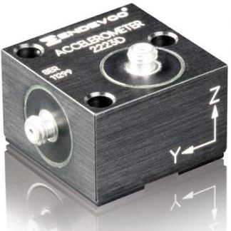 Acelerómetro triaxial - 2223D - Endevco - piezoeléctrico / de cuarzo / de alta sensibilidad