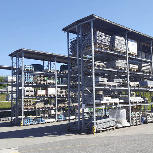 Sistema de estanterías para depósito de almacenamiento - OHRA Regalanlagen - de almacenamiento vertical / por acumulación / para material de construcción