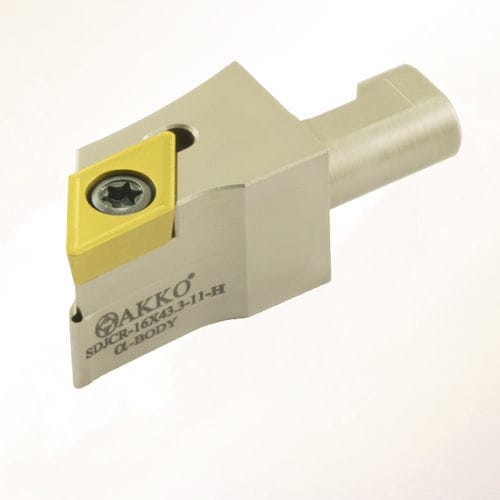 Portaherramienta ISO - SDJC series - AKKO CUTTING TOOLS - con tornillo de fijación / para mecanizado / para torneado externo