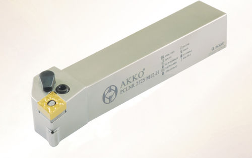 Portaherramienta ISO - PCLN series - AKKO CUTTING TOOLS - con tornillo de fijación / para torneado externo