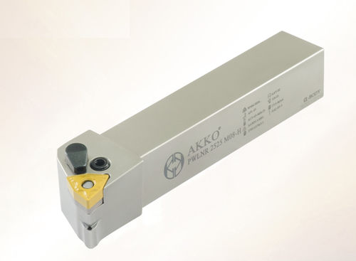 Portaherramienta ISO - PWLN series - AKKO CUTTING TOOLS - con tornillo de fijación / para mecanizado / para torneado externo