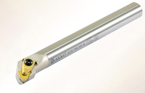 Portaherramienta ISO - TWLN series - AKKO CUTTING TOOLS - con tornillo de fijación / para torneado interno