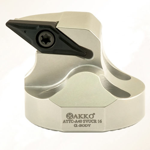 Portaherramienta ISO - SVUC series - AKKO CUTTING TOOLS - con tornillo de fijación / para mecanizado / antivibración