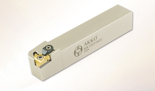 Portaherramienta ISO - SE series - AKKO CUTTING TOOLS - con tornillo de fijación / roscado / para torneado externo