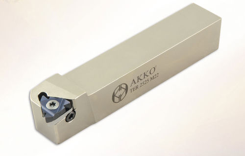 Portaherramienta ISO - TE series - AKKO CUTTING TOOLS - con tornillo de fijación / roscado / para torneado externo