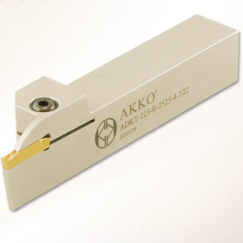 Portaherramienta con tornillo de fijación - ADKT-123 series - AKKO CUTTING TOOLS - ranurado / para torneado externo