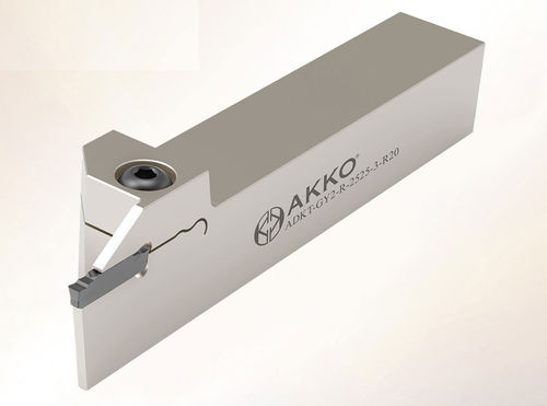 Portaherramienta con tornillo de fijación - ADKT-GY2 series - AKKO CUTTING TOOLS - ranurado / para torneado externo