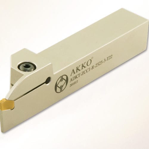 Portaherramienta con tornillo de fijación - ADKT-ZCC1 series - AKKO CUTTING TOOLS - ranurado / para torneado externo