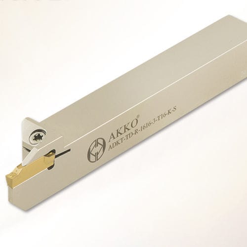 Portaherramienta con tornillo de fijación - ADKT-TD-L-1212-3-T12-K-S - AKKO CUTTING TOOLS - ranurado / para torneado externo