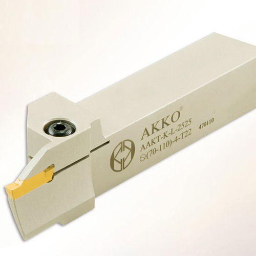 Portaherramienta con tornillo de fijación - AAKT-K series - AKKO CUTTING TOOLS - ranurado / para torneado externo